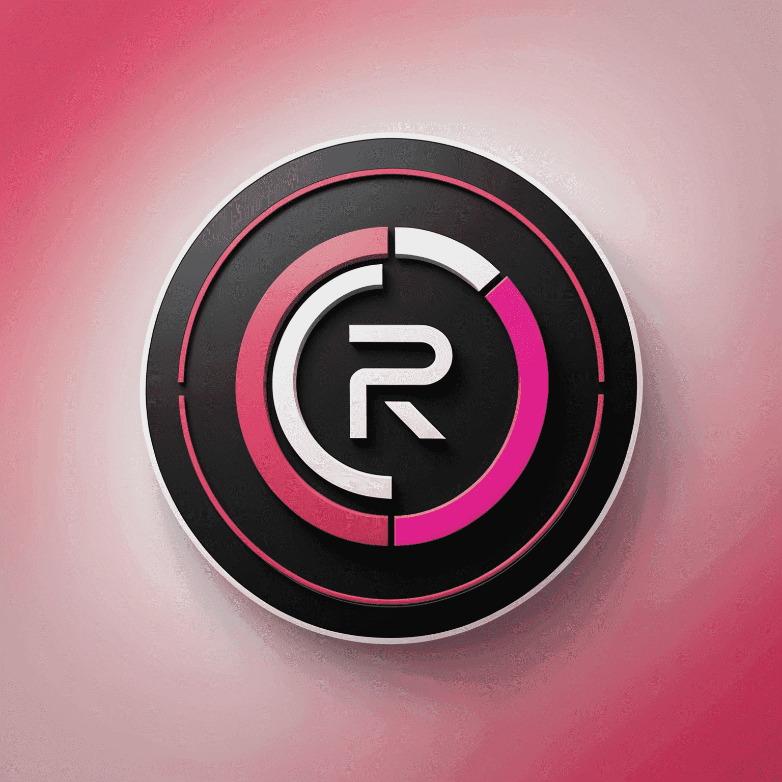 شعار rechabill_com يعرض تصميمًا حديثًا يجمع بين الأحمر والوردي والأسود والأبيض، ويمثل حلول اتصالات الواجهة
